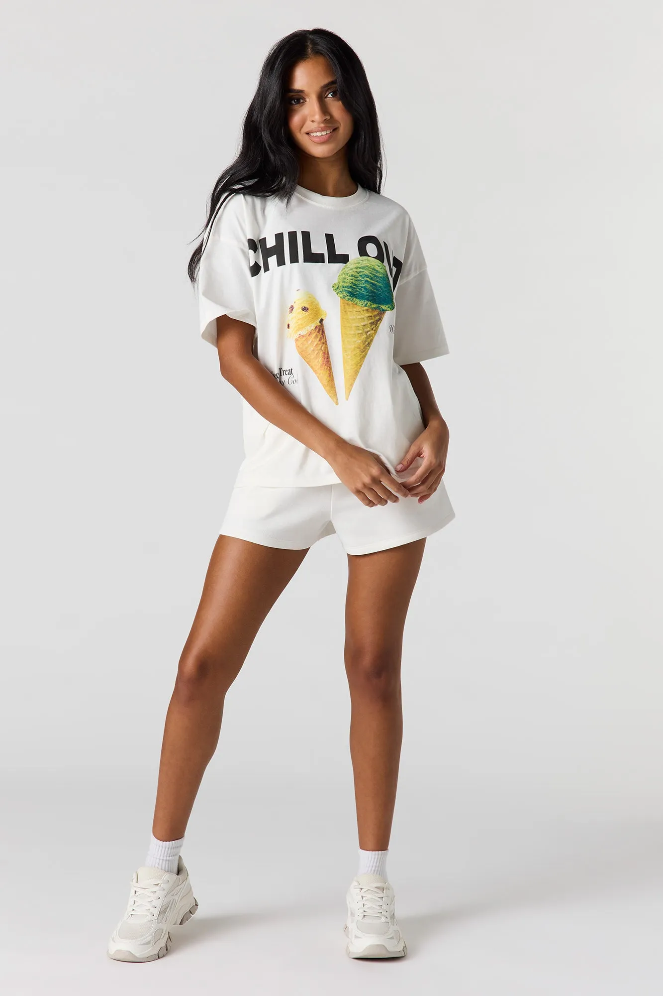 Chill Out Puff Print T-Shirt sold by Urban Planet product image thumbnail 3