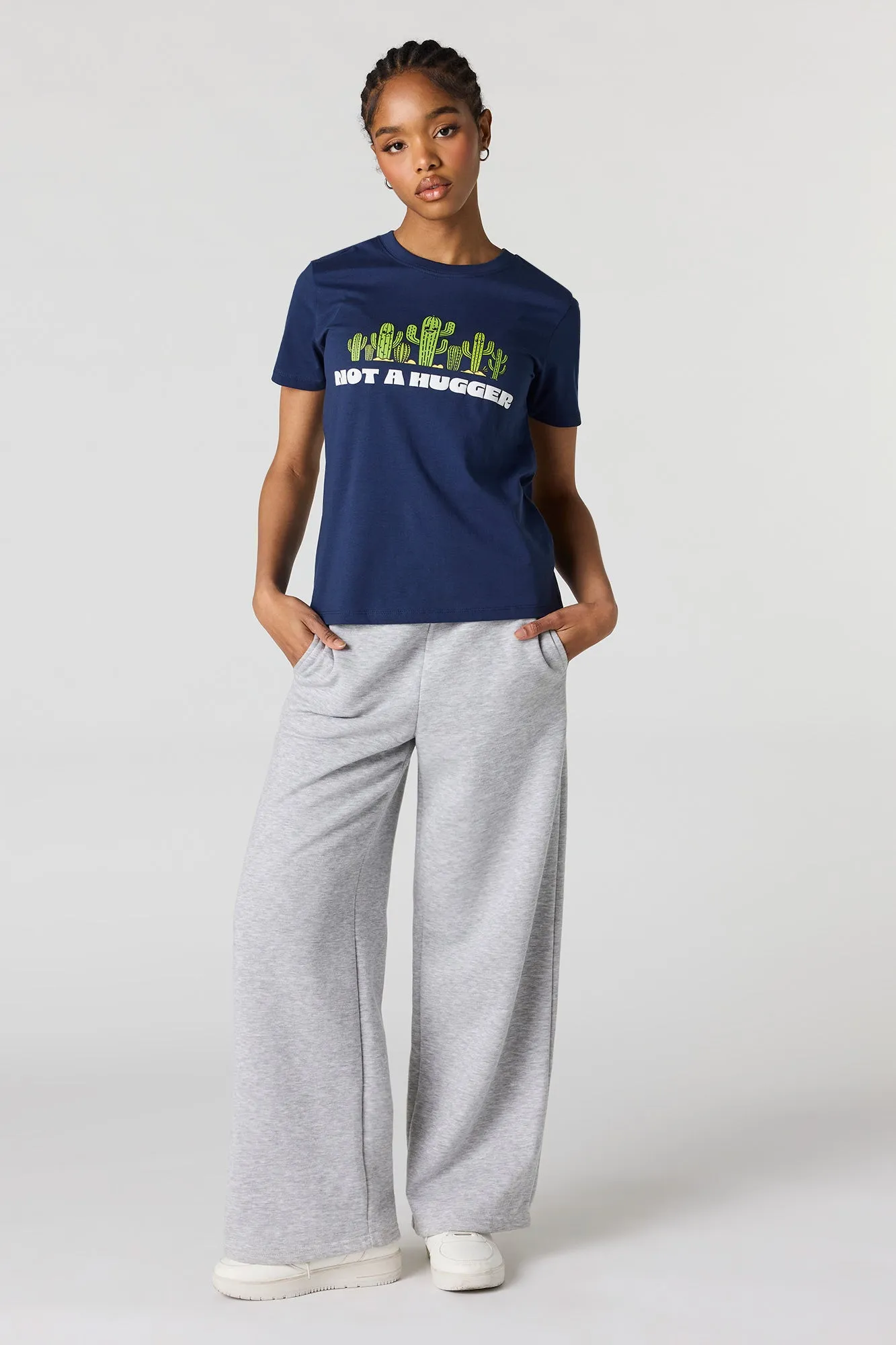 Not A Hugger Puff Print T-Shirt sold by Urban Planet product image thumbnail 3