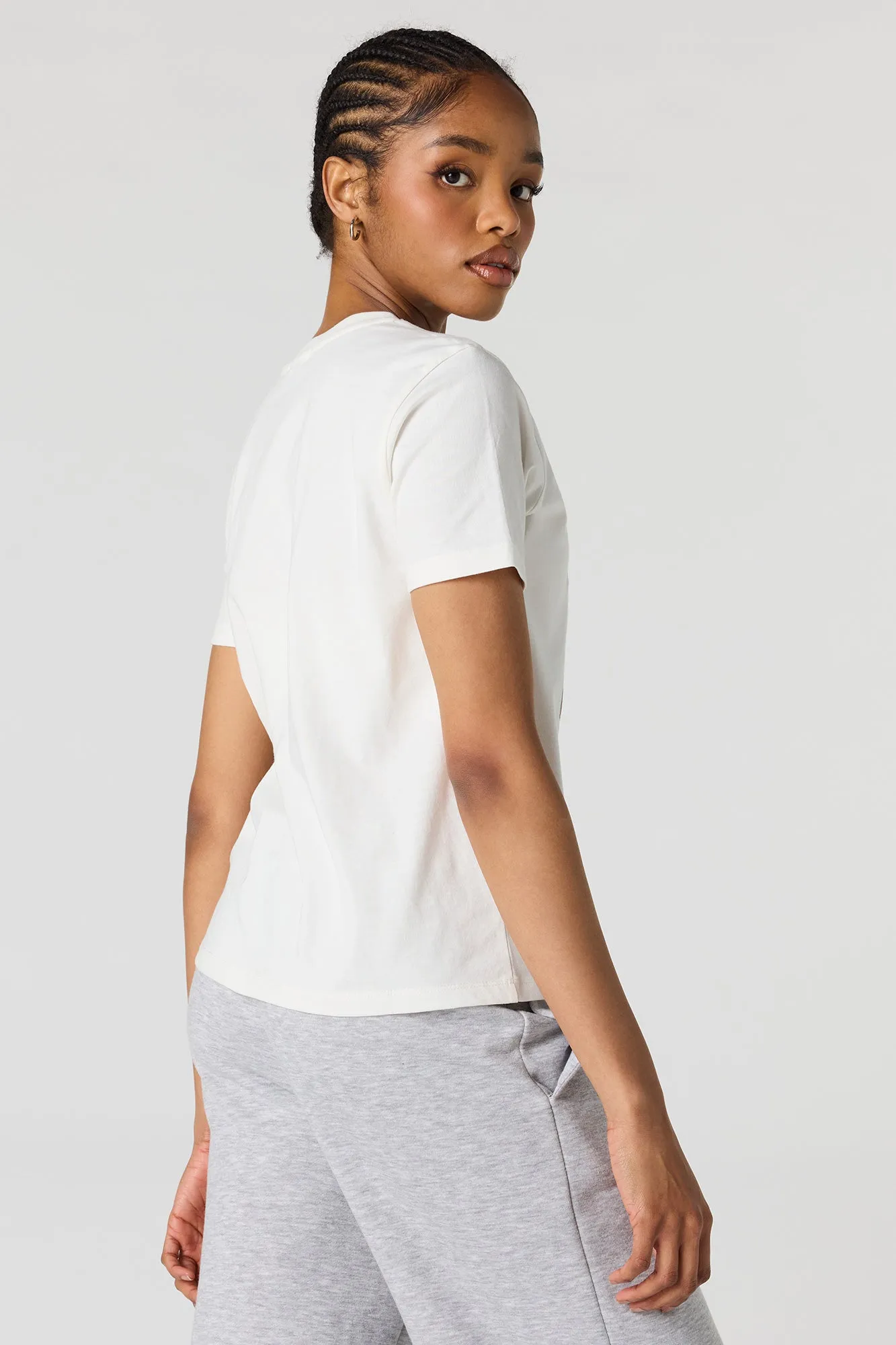 Social Club Embroidered T-Shirt sold by Urban Planet product image thumbnail 2