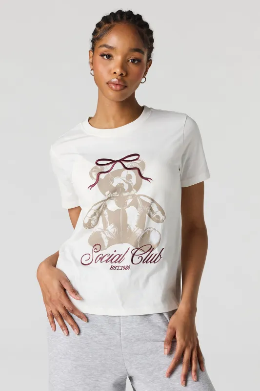 Social Club Embroidered T-Shirt sold by Urban Planet