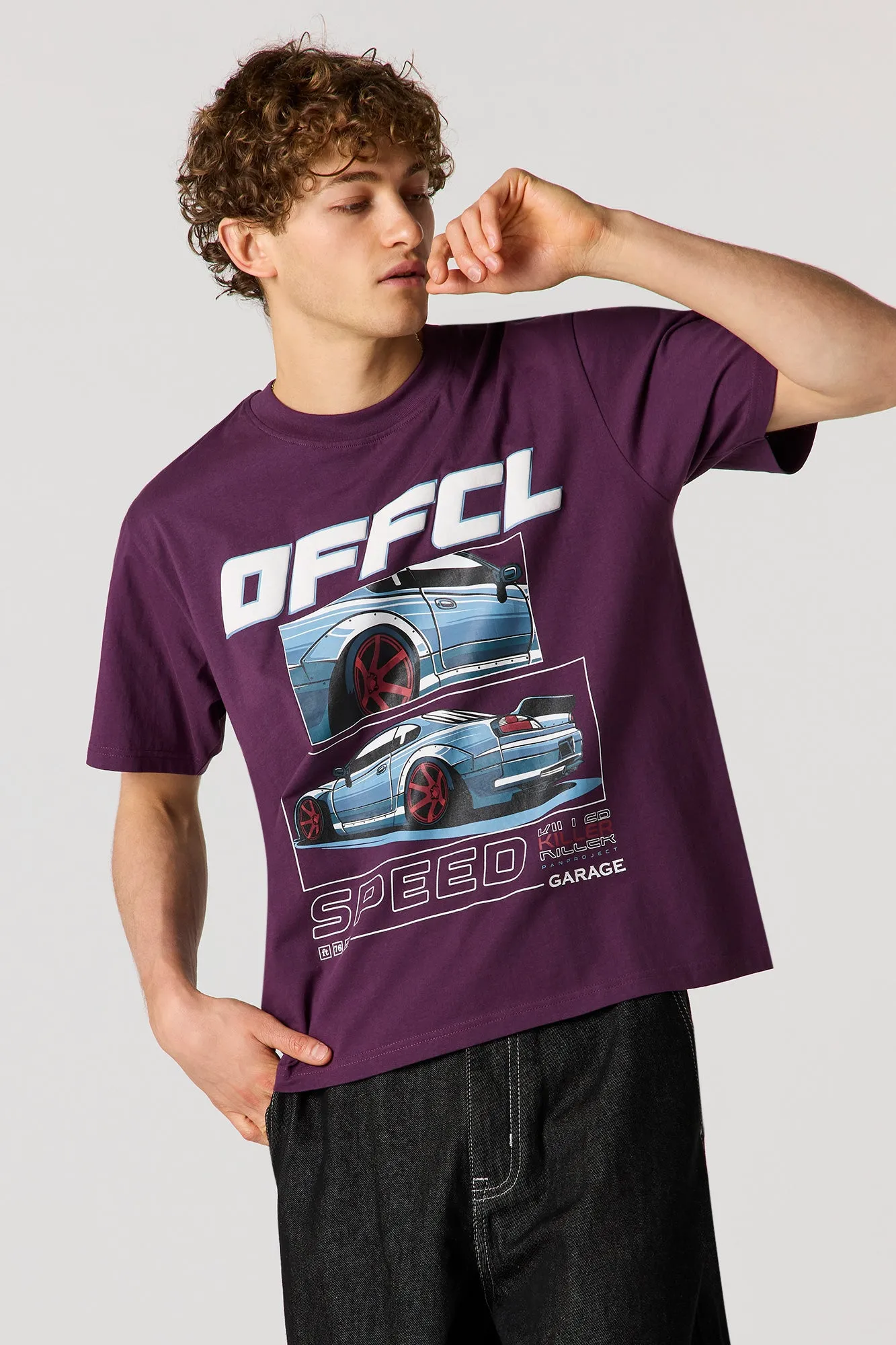 Offcl Puff Print Relaxed T-Shirt sold by Urban Planet