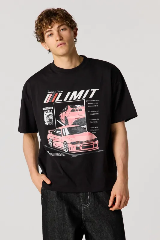 Racing Graphic Relaxed T-Shirt sold by Urban Planet
