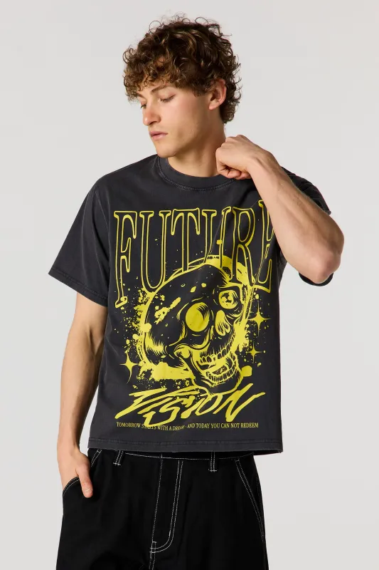 Future Graphic Washed T-Shirt sold by Urban Planet