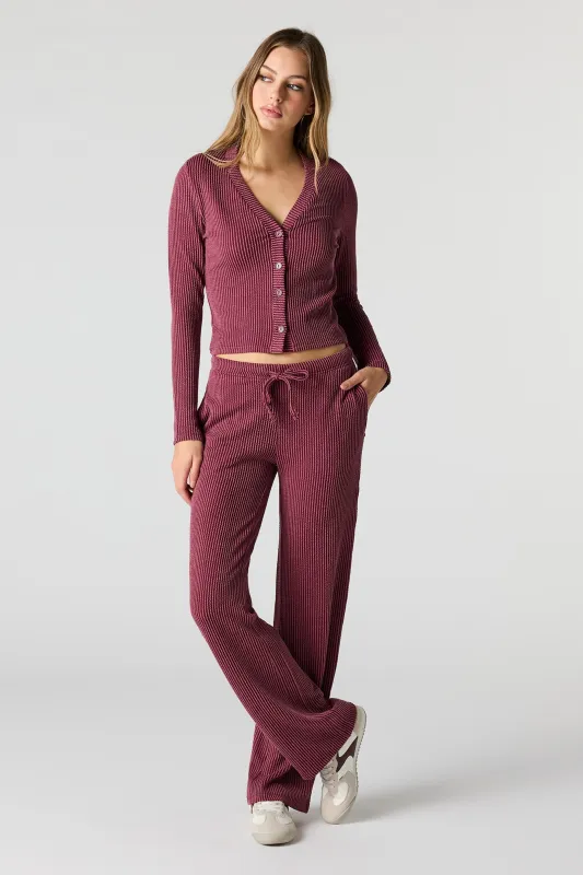 Ribbed Knit Wide Leg Pant made by Stitches