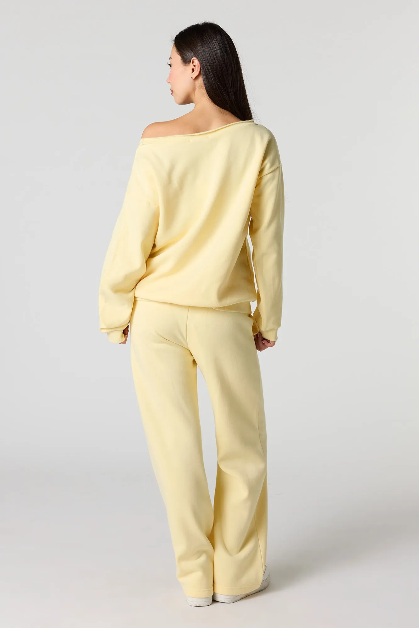 Straight Leg Fleece Sweatpant sold by Urban Planet product image thumbnail 3