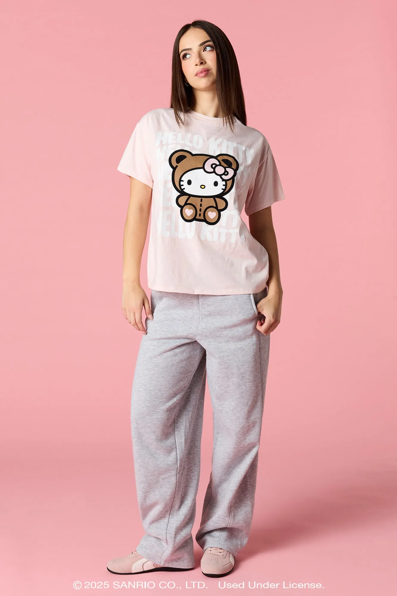 Hello Kitty® HD Print Boyfriend T-Shirt sold by Urban Planet product image thumbnail 2