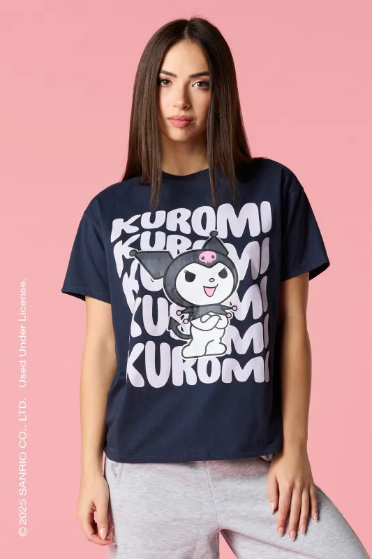 Kuromi™ HD Print Boyfriend T-Shirt sold by Urban Planet
