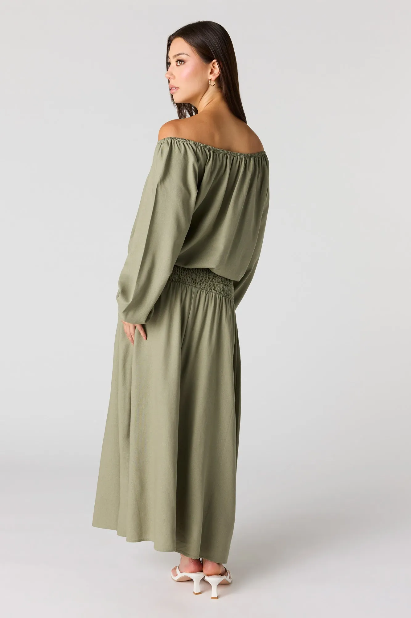 Linen-Blend Maxi Skirt sold by Urban Planet product image thumbnail 3