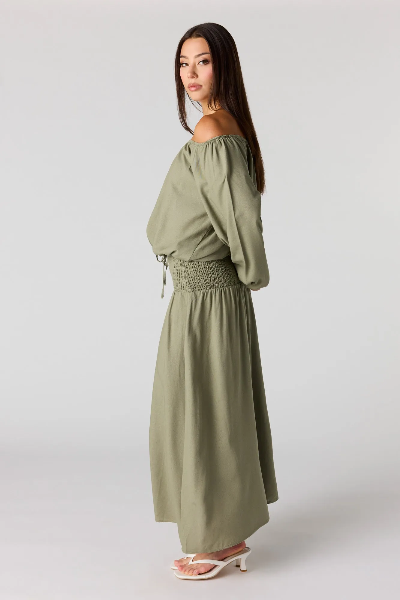 Linen-Blend Maxi Skirt sold by Urban Planet product image thumbnail 2