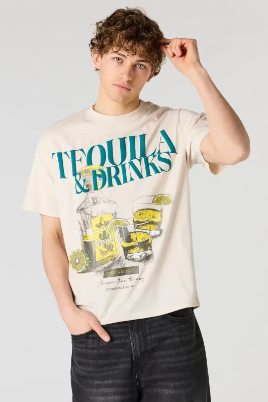 Cocktail Puff Print T-Shirt sold by Urban Planet