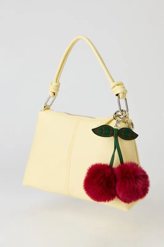 Knotted Hand Bag with Keychain made by Stitches