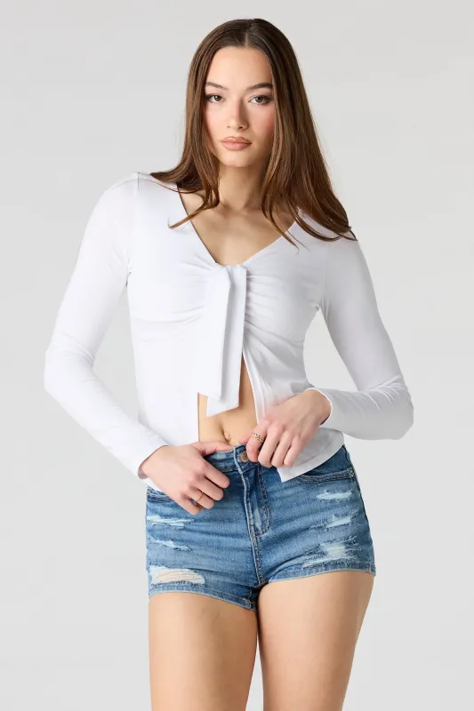 Miami High Rise Ripped Denim Short made by Stitches