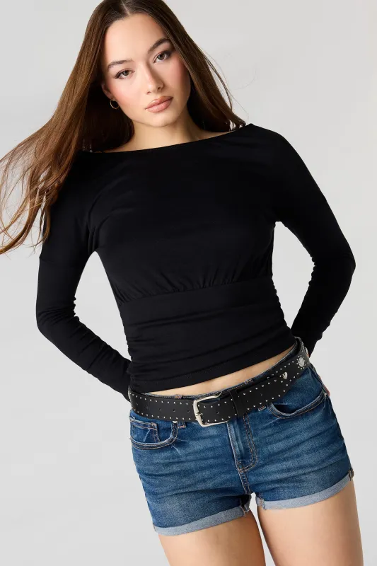 Miami High Rise Denim Short sold by Urban Planet