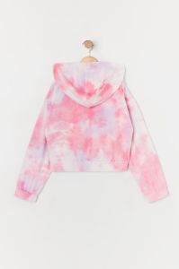 Girls Tie Dye Velour Zip-Up Hoodie sold by Urban Planet