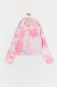 Girls Tie Dye Velour Zip-Up Hoodie sold by Urban Planet