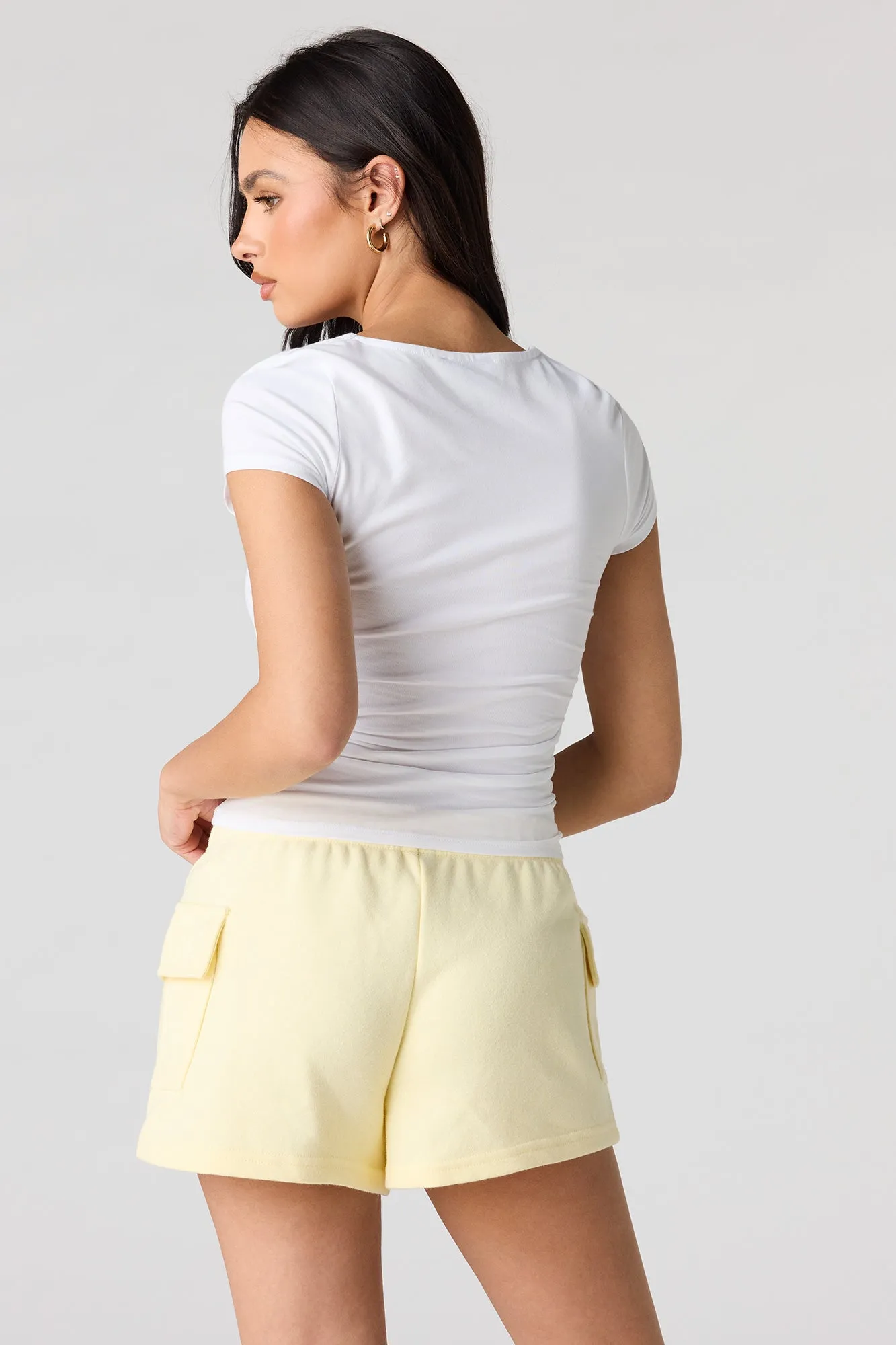 Luxe French Terry Cargo Shortie sold by Urban Planet product image thumbnail 2