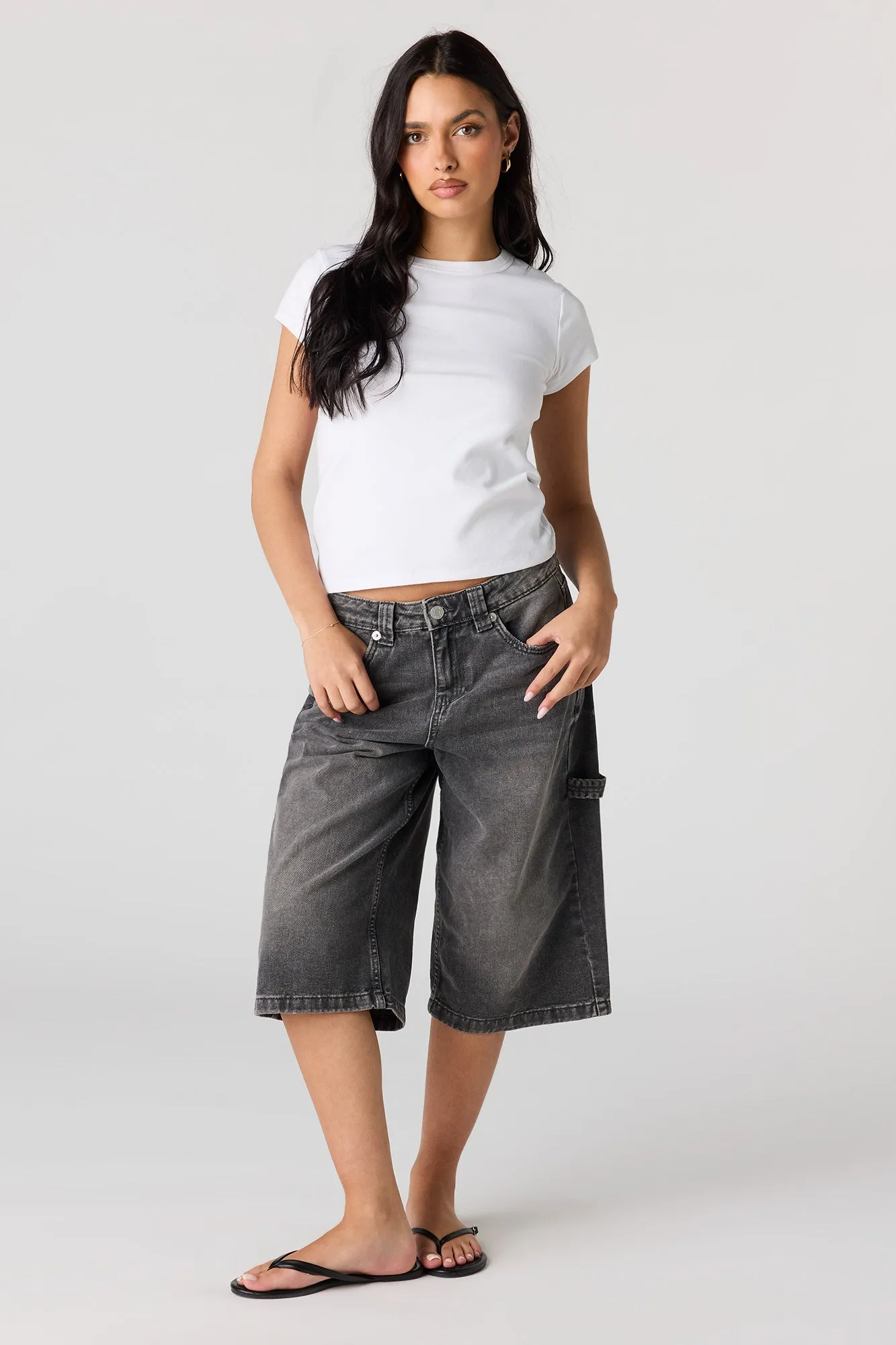 Low Rise Carpenter Jort 16" sold by Urban Planet product image thumbnail 4