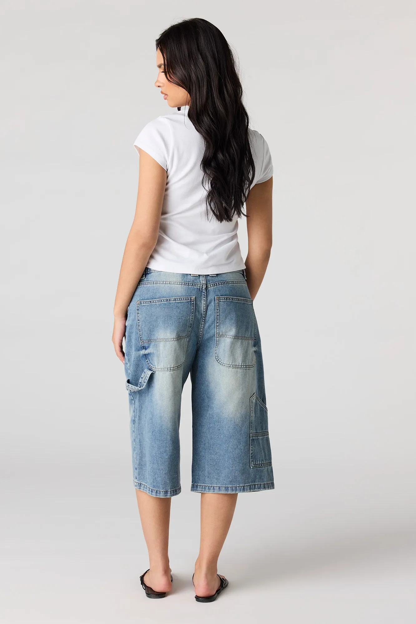 Low Rise Carpenter Jort 16" sold by Urban Planet product image thumbnail 3