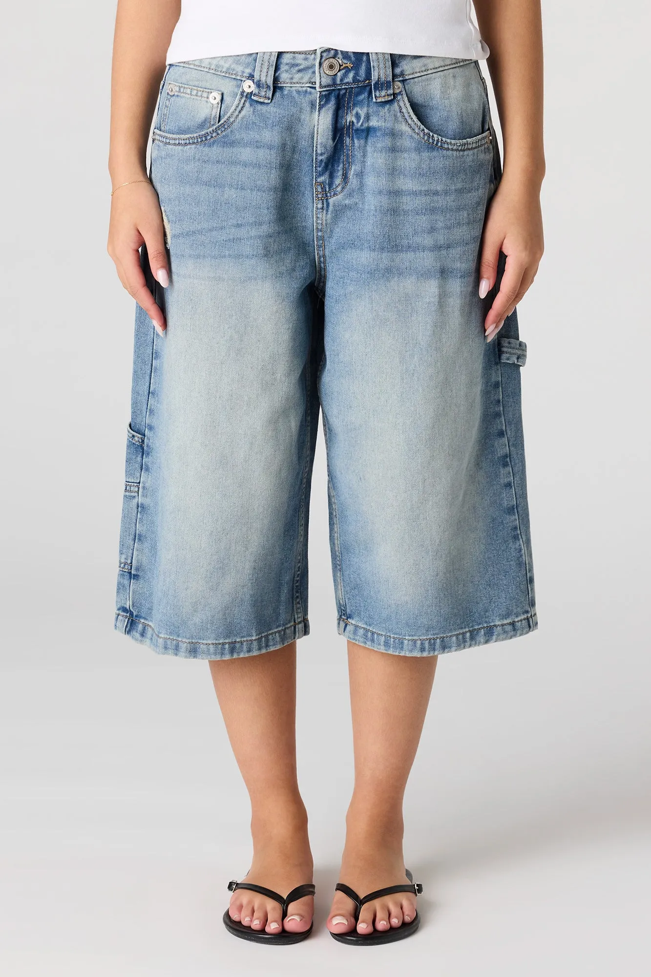 Low Rise Carpenter Jort 16" sold by Urban Planet product image thumbnail 2