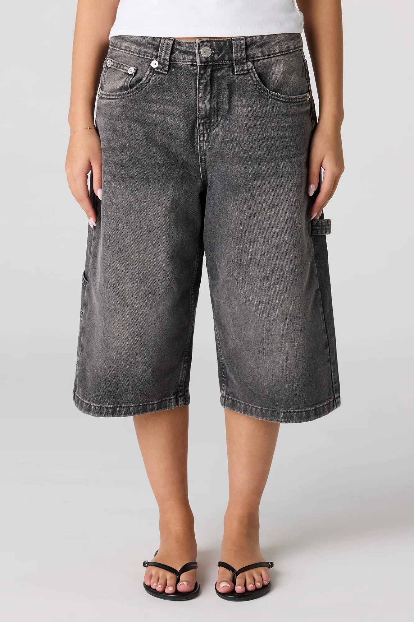 Low Rise Carpenter Jort 16" sold by Urban Planet product image thumbnail 5