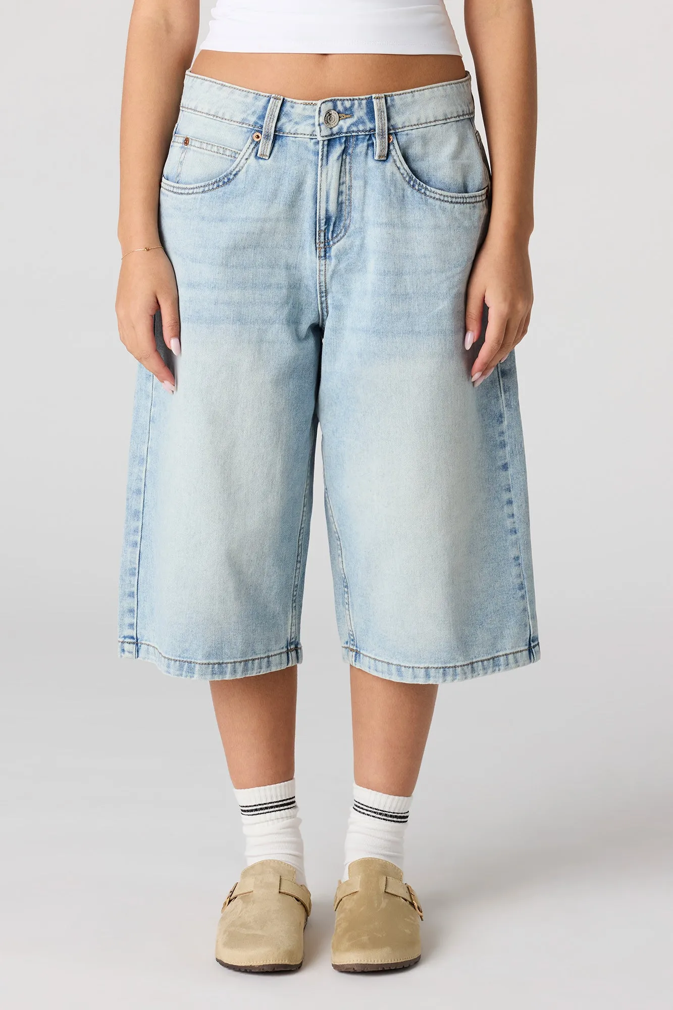 Low Rise Super Baggy Jort 16" sold by Urban Planet product image thumbnail 5