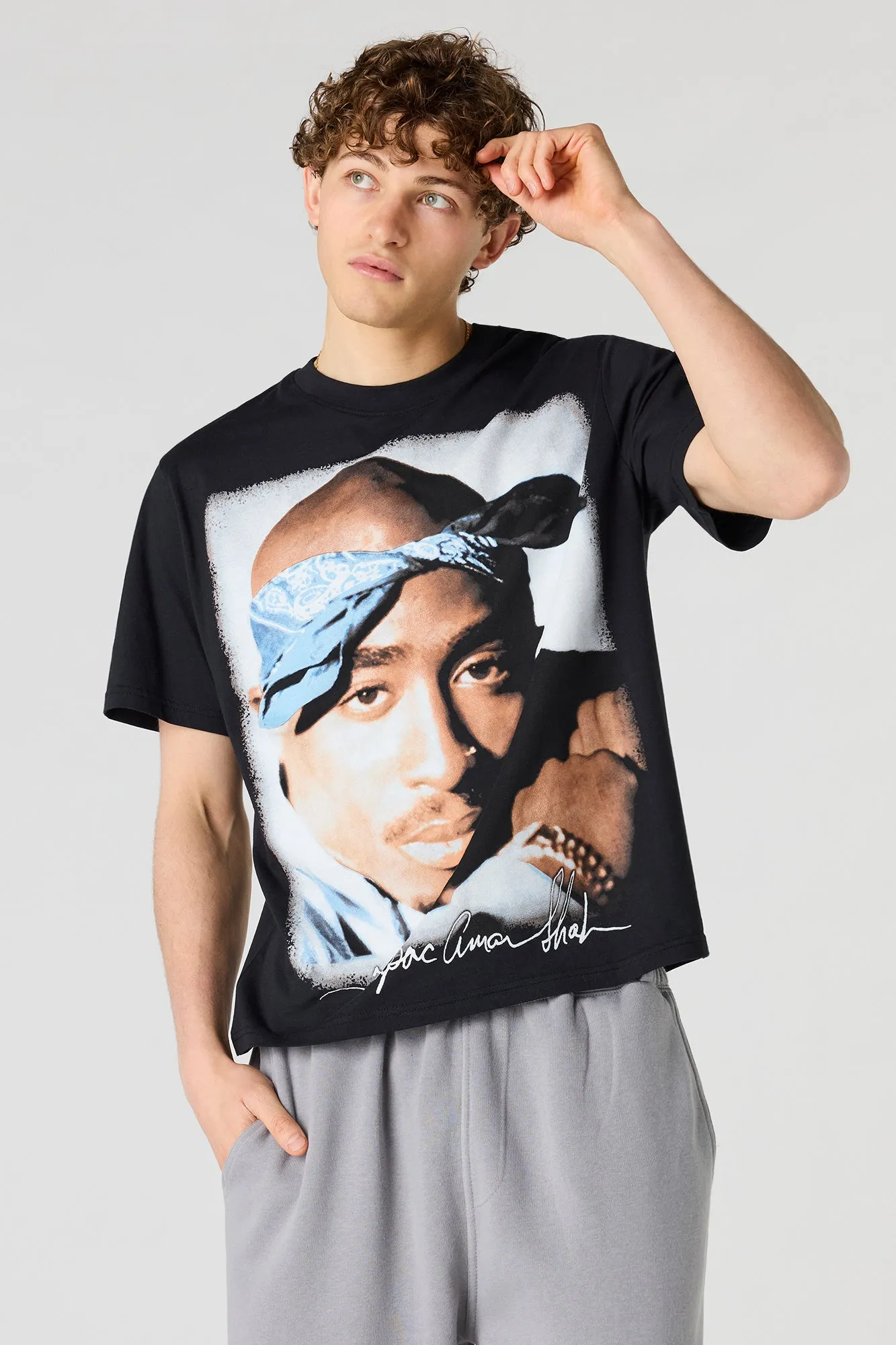 Tupac Graphic T-Shirt sold by Urban Planet product image thumbnail 4