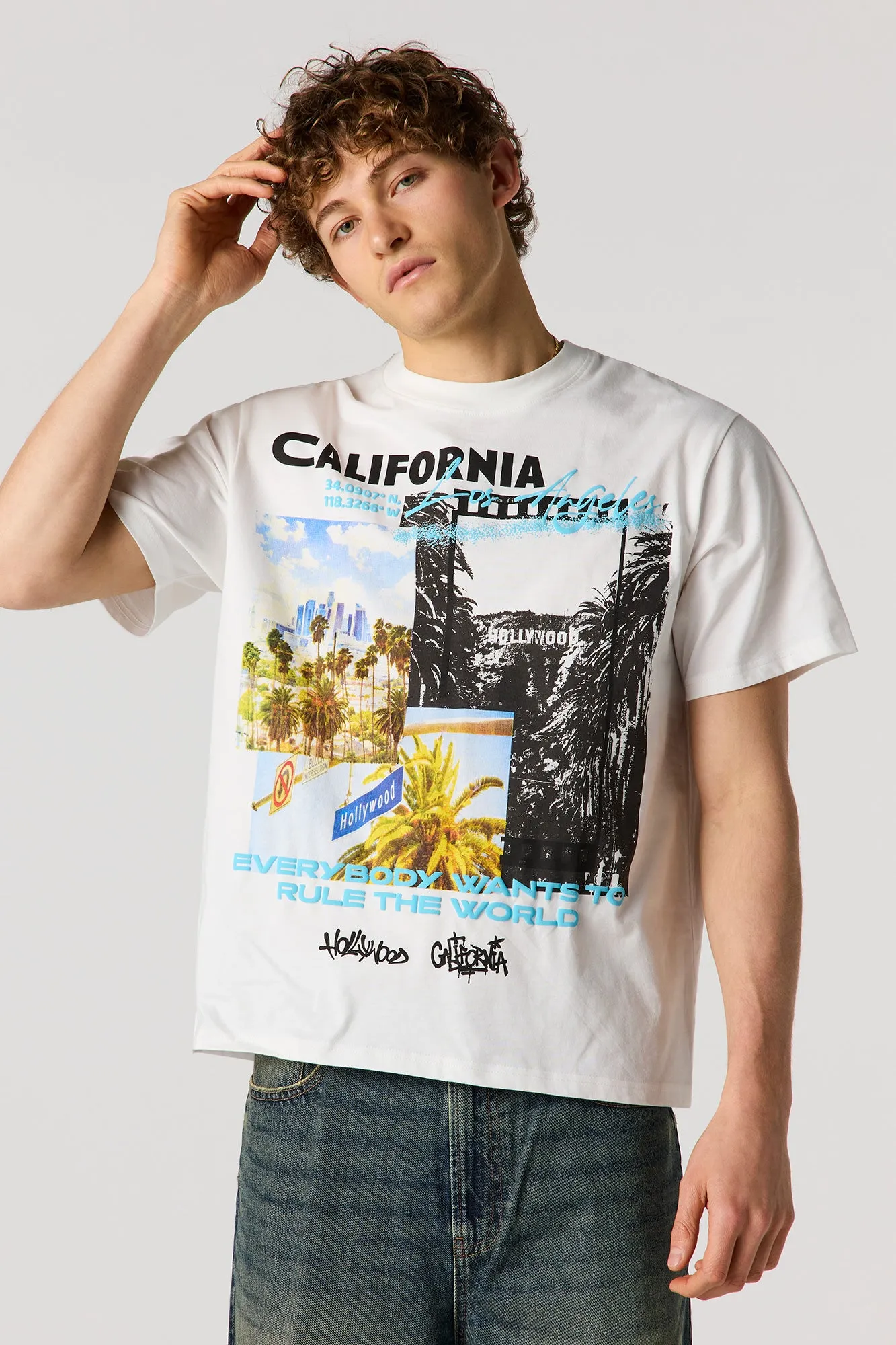City Graphic T-Shirt sold by Urban Planet product image thumbnail 4
