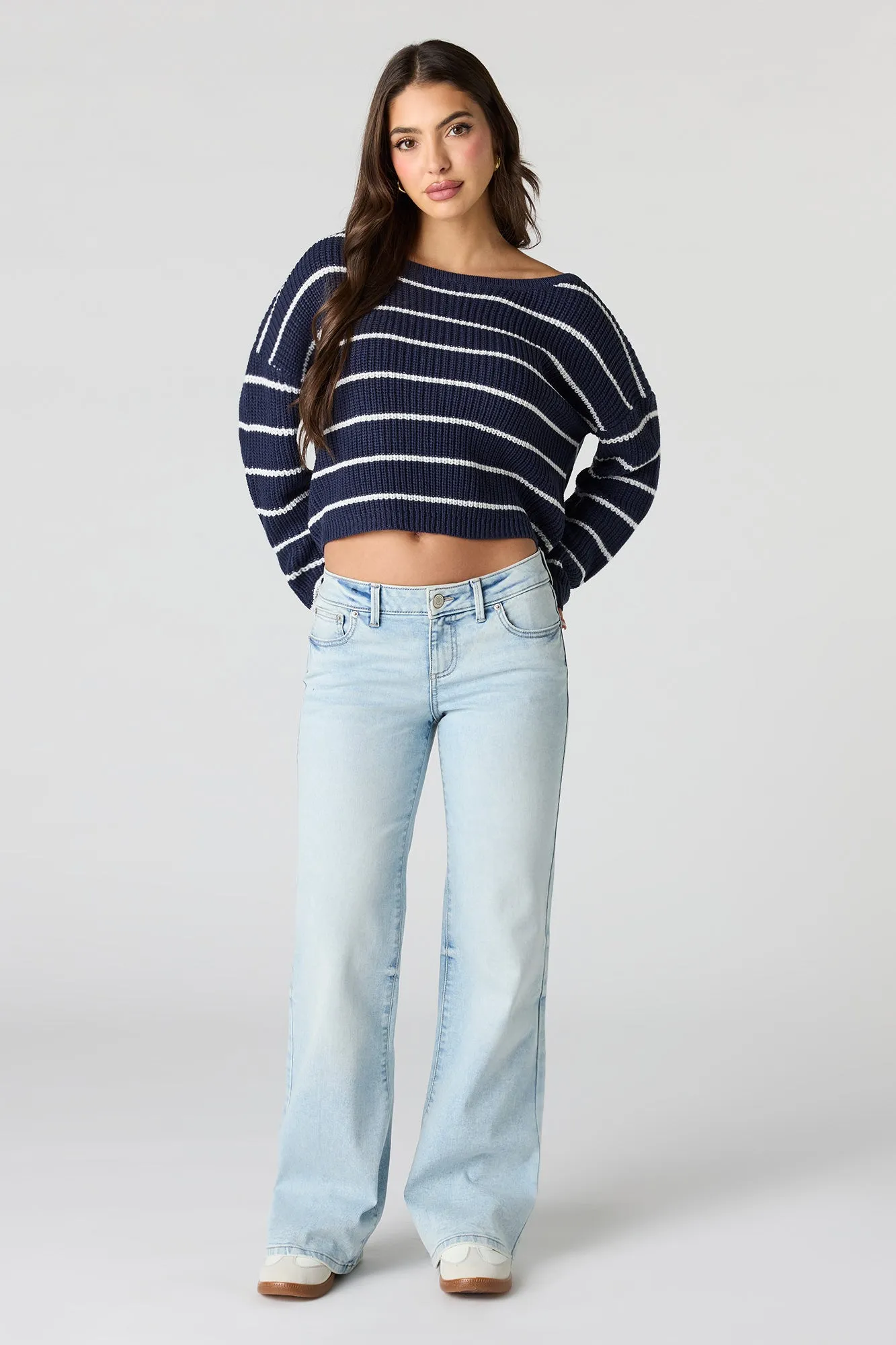 Low Rise Push Up Flare Light Jean sold by Urban Planet