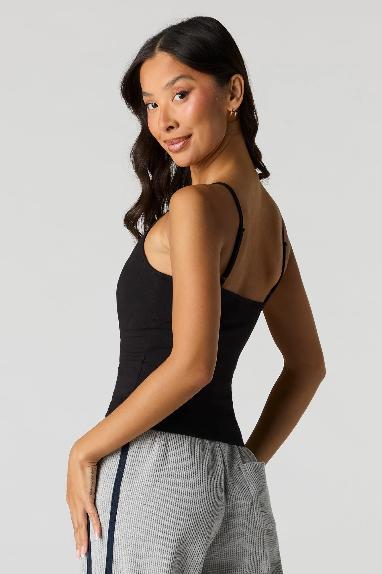Braless Solid Cami sold by Urban Planet product image thumbnail 5