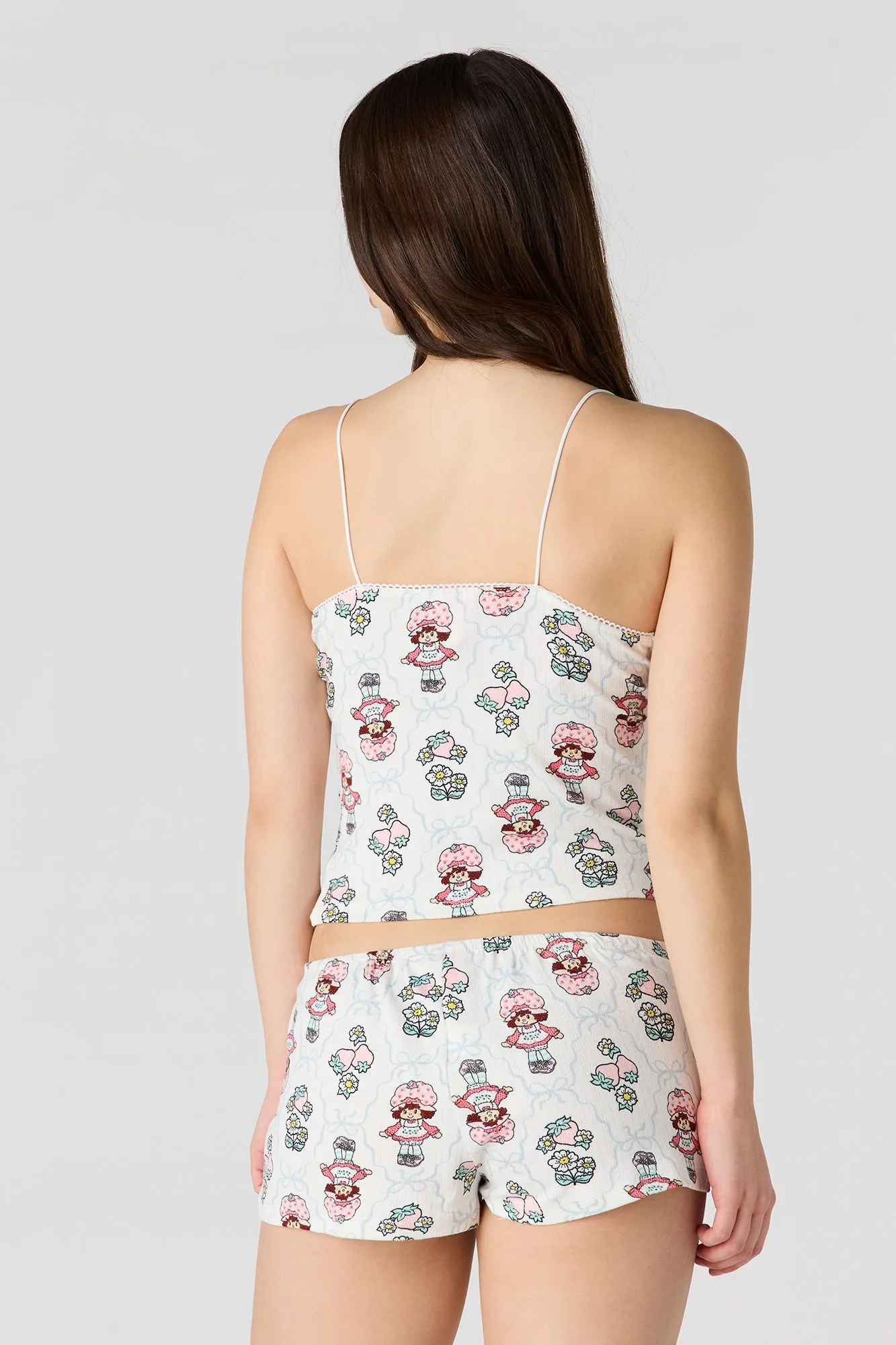 Strawberry Shortcake Pointelle Tank & Short Pajama Set sold by Urban Planet product image thumbnail 5