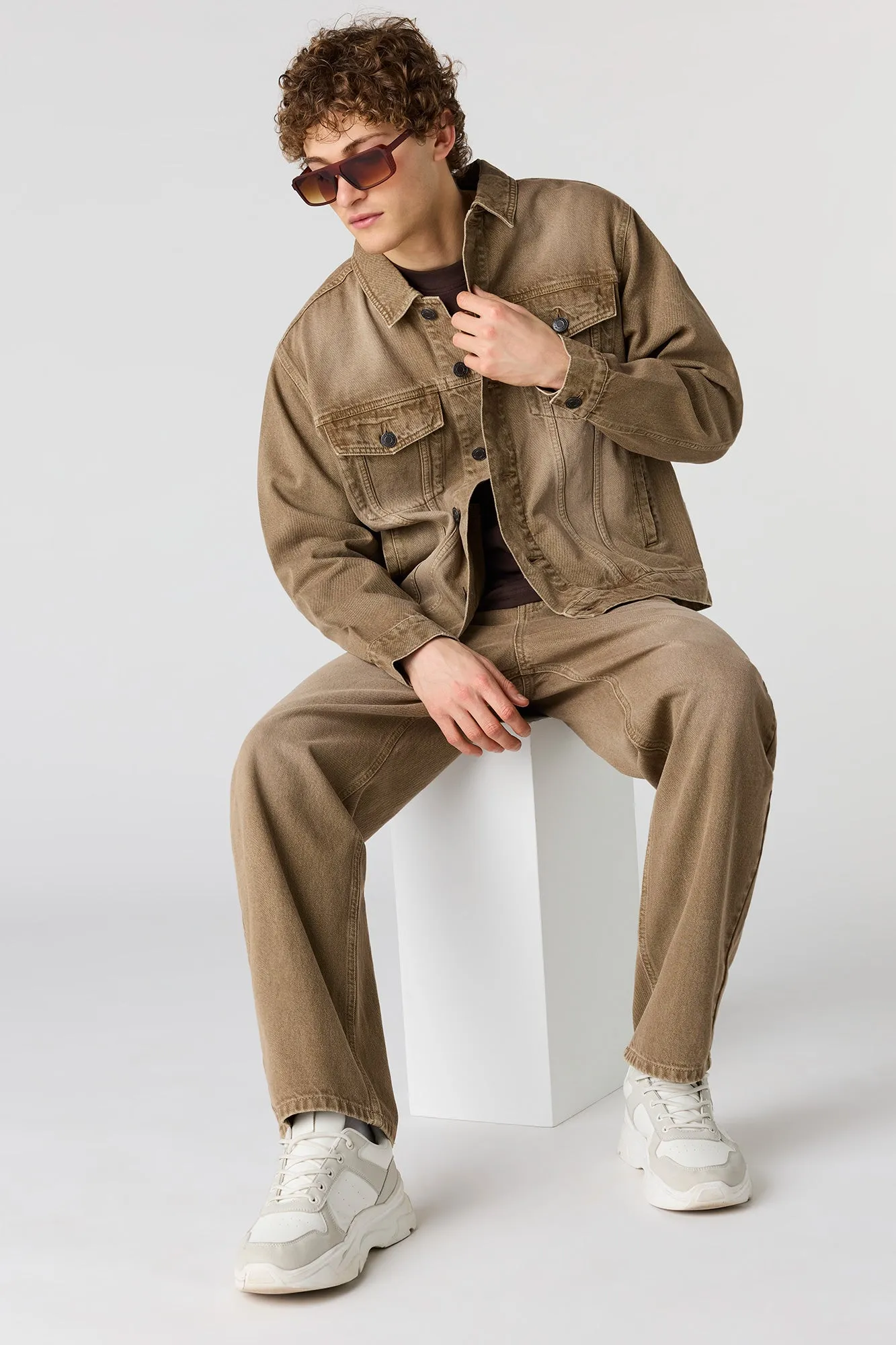 Baggy Light Brown Jean sold by Urban Planet