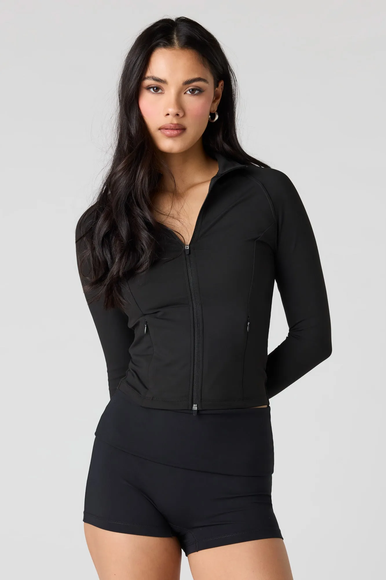 Active High Density 2-Way Zip-Up Jacket sold by Urban Planet product image thumbnail 5