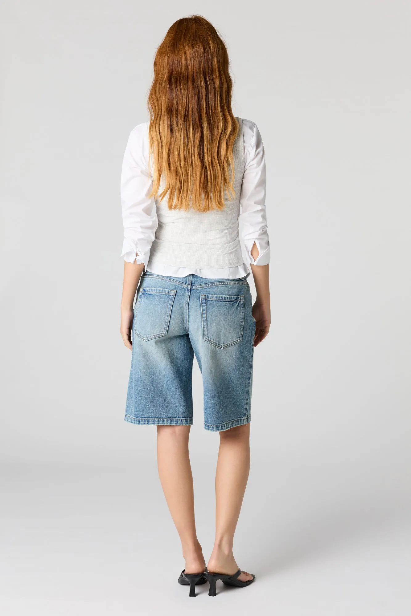 Brooklyn Low Rise Baggy Vintage Medium Jort sold by Urban Planet product image thumbnail 3