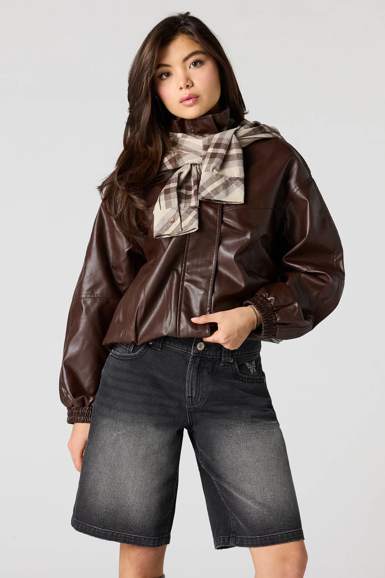 Brooklyn Butterfly Embroidered Low Rise Denim Short sold by Urban Planet