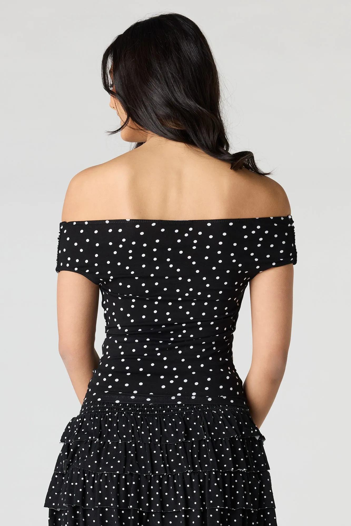 Ruched Off Shoulder Top sold by Urban Planet product image thumbnail 2