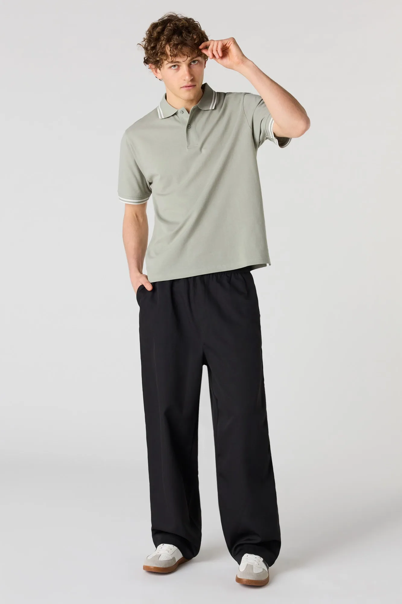 Striped Trim Polo sold by Urban Planet product image thumbnail 3