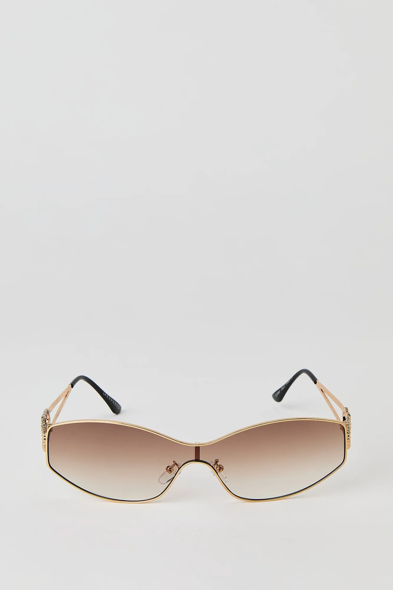 Double Heart Shield Sunglasses sold by Urban Planet product image thumbnail 4