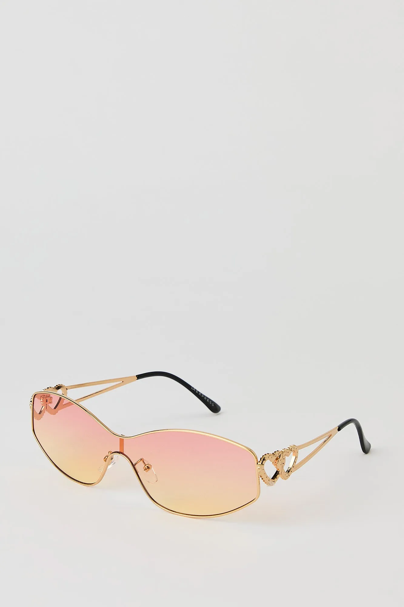 Double Heart Shield Sunglasses sold by Urban Planet product image thumbnail 2