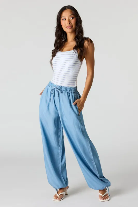 Denim Flowy Pant made by Urban Planet