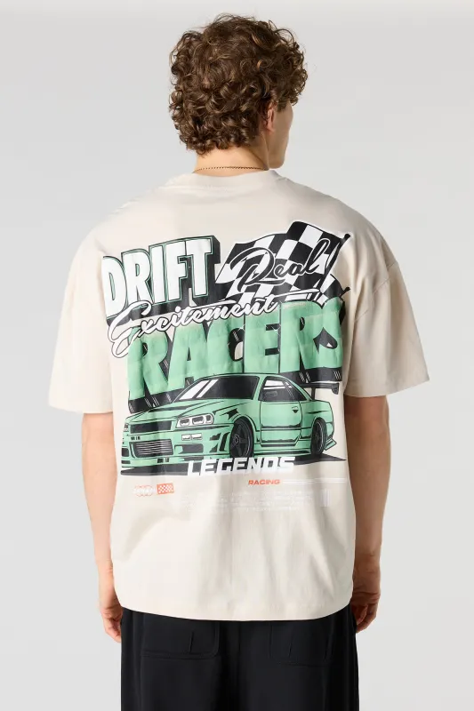 Drift Racer Puff Print Shirt sold by Urban Planet