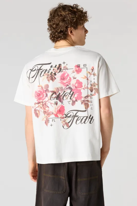 Faith Over Fear Graphic T-Shirt sold by Urban Planet