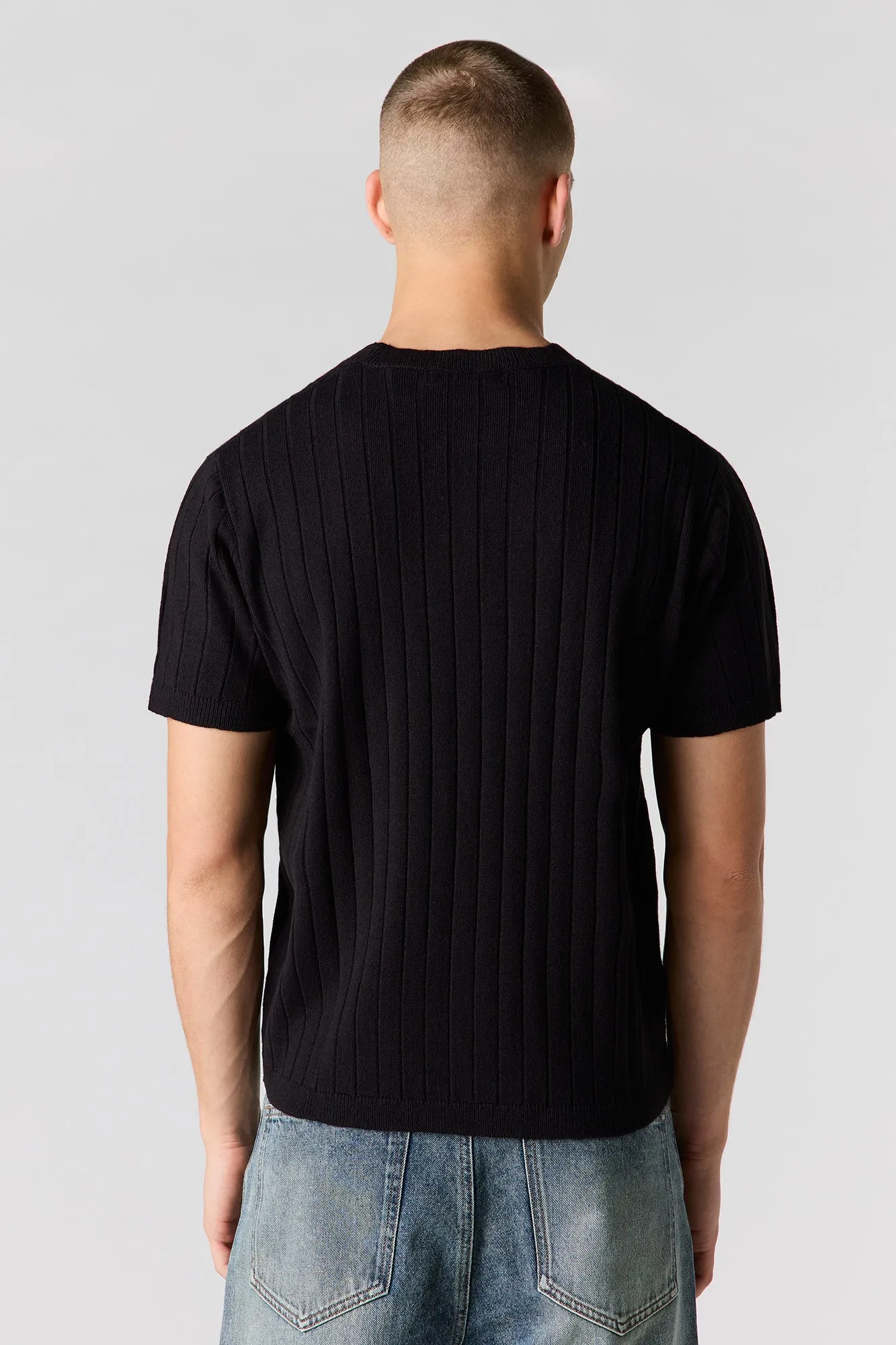 Ribbed Knit Short Sleeve Top sold by Urban Planet product image thumbnail 5