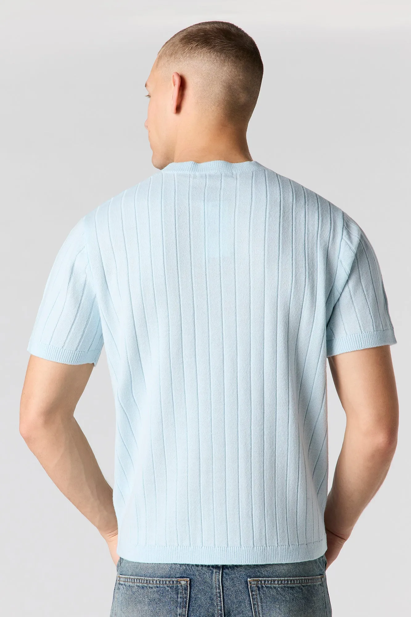 Ribbed Knit Short Sleeve Top sold by Urban Planet product image thumbnail 2