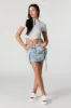 Minijupe cargo en denim avec poches triples sold by Urban Planet