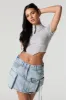 Minijupe cargo en denim avec poches triples sold by Urban Planet