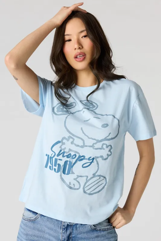 Peanuts Snoopy Graphic Boyfriend T-Shirt sold by Urban Planet