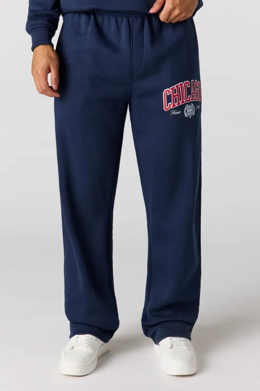 Graphic Baggy Fleece Sweatpant sold by Urban Planet