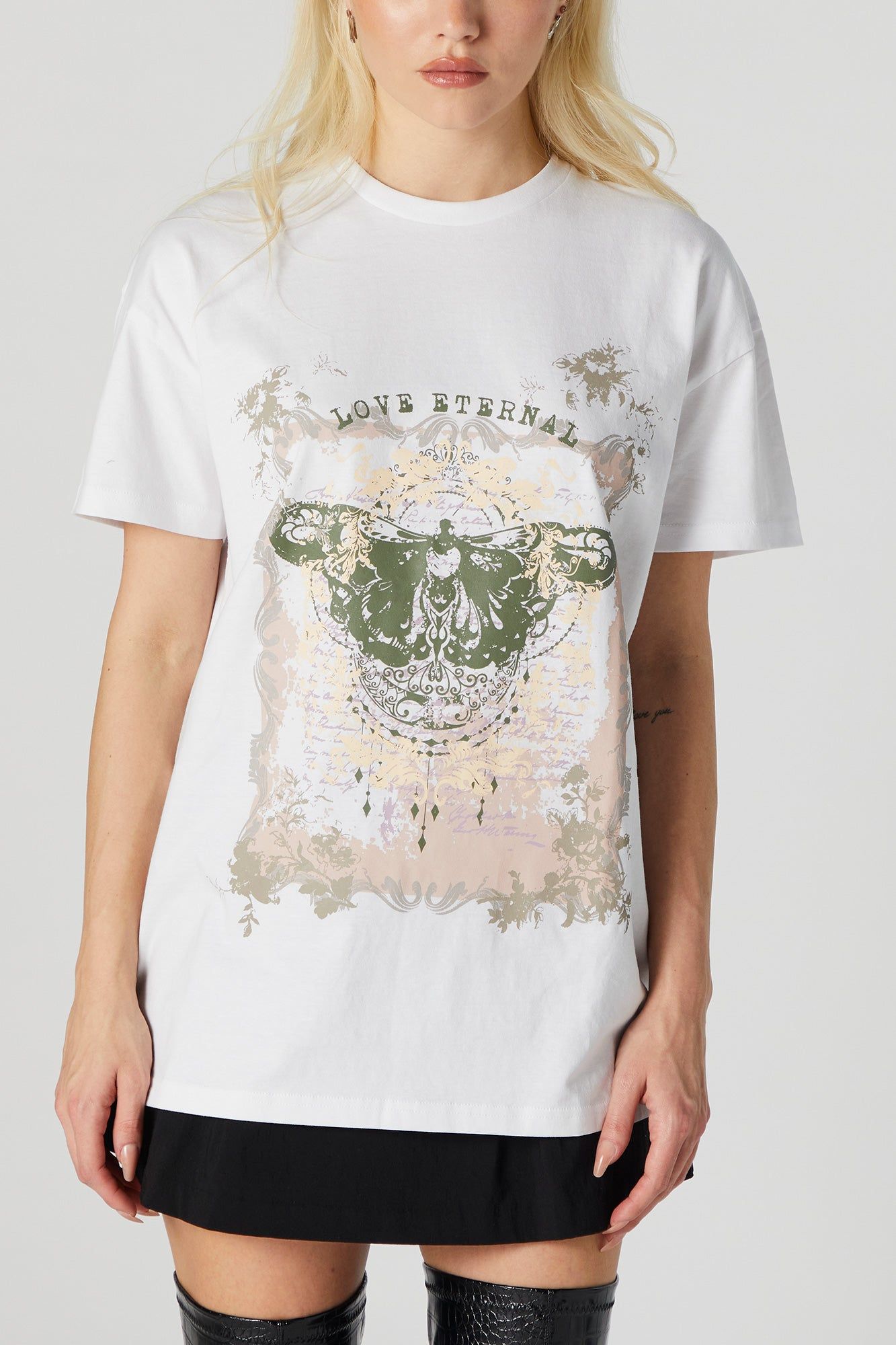 Love Eternal Graphic Oversized T-Shirt sold by Urban Planet