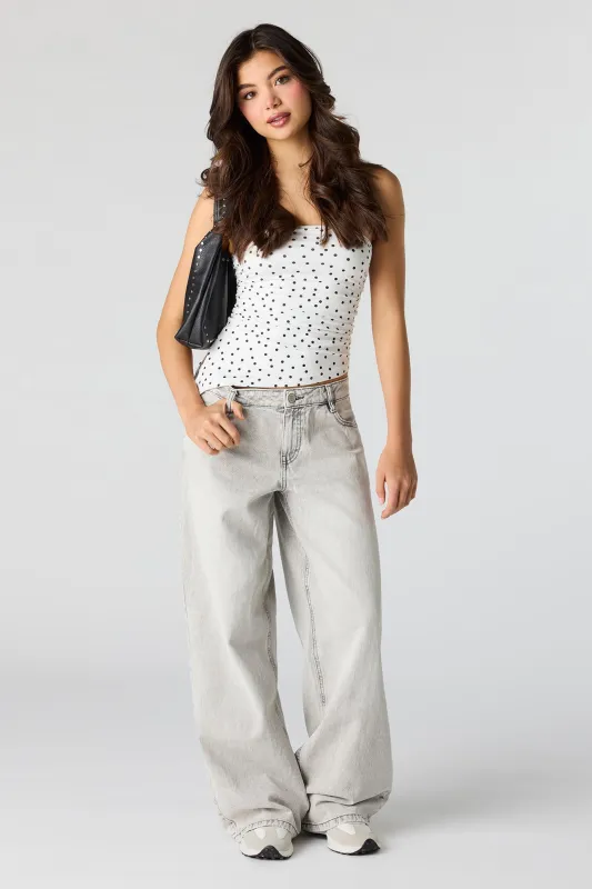 Low Rise Super Baggy Light Grey Jean sold by Urban Planet