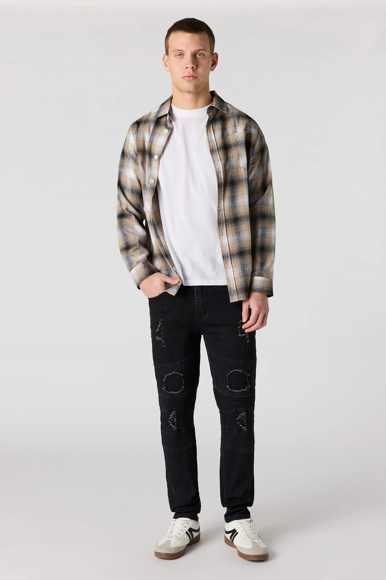 Distressed Moto Skinny Jean sold by Urban Planet product image thumbnail 5